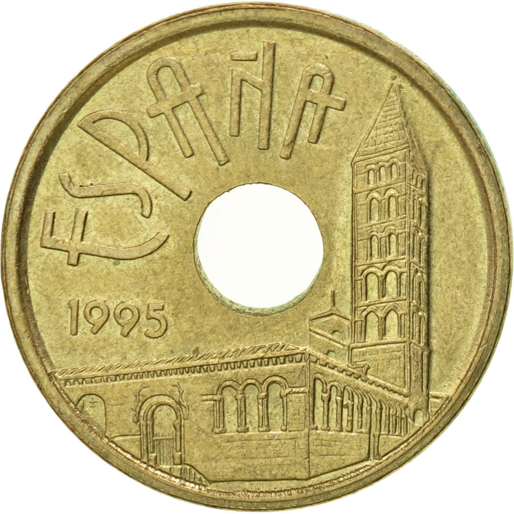 Münze, Spanien, Juan Carlos I, 25 Pesetas, 1995, Madrid, VZ, Aluminum-Bronze