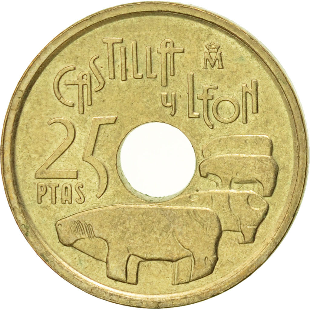 Münze, Spanien, Juan Carlos I, 25 Pesetas, 1995, Madrid, VZ, Aluminum-Bronze