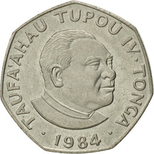Tonga, King Taufa'ahau Tupou IV, Pa'anga, 1984, AU(55-58), Copper-nickel, KM:81