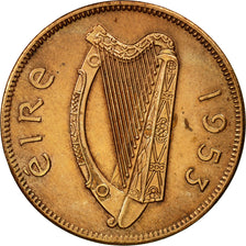 IRELAND REPUBLIC, 1/2 Penny, 1953, TTB, Bronze, KM:10