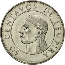 Münze, Honduras, 50 Centavos, 1991, VZ, Nickel plated steel, KM:84a.1