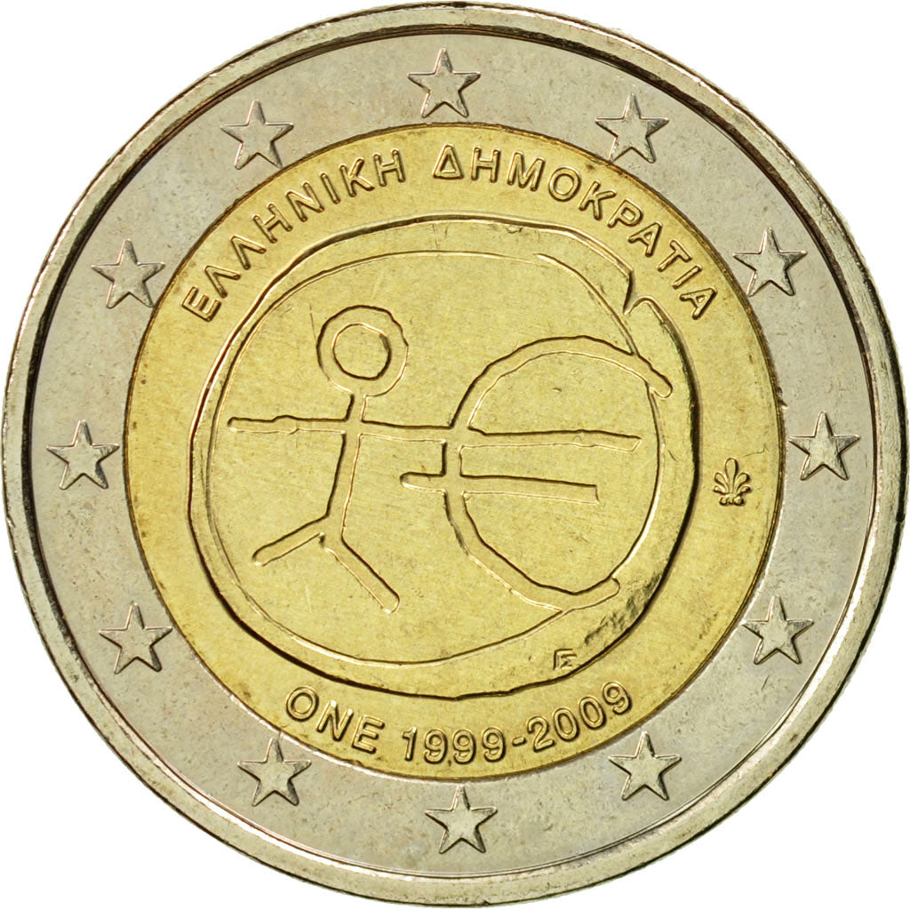 Grecia, 2 Euro, EMU, 2009, SPL-, Bi-metallico