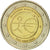 Grecja, 2 Euro, EMU, 2009, Athens, AU(55-58), Bimetaliczny