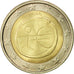Portugal, 2 Euro, EMU, 2009, TTB+, Bi-Metallic