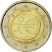 España, 2 Euro, EMU, 2009, MBC+, Bimetálico