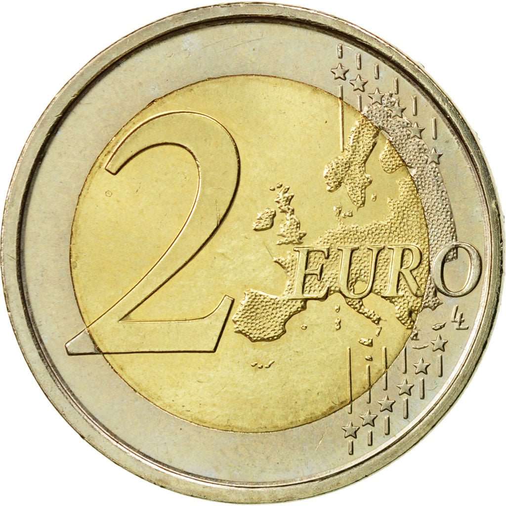 España, 2 Euro, EMU, 2009, MBC+, Bimetálico