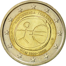 Italia, 2 Euro, EMU, 2009, MBC, Bimetálico