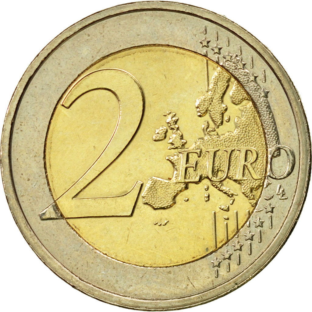 Malta, 2 Euro, 10 Jahre Euro, 2009, AU(55-58), Bi-Metallic, KM:134