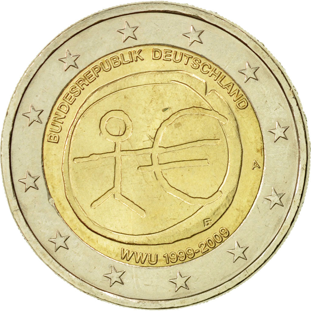 Germany, 2 Euro, EMU, 2009, MS(63), Bi-Metallic