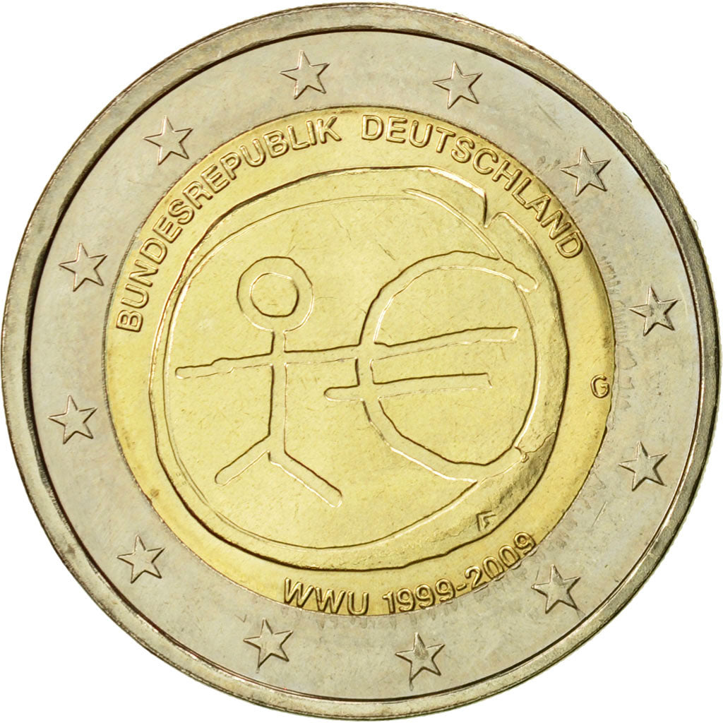 Alemania, 2 Euro, EMU, 2009, SC, Bimetálico