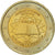 Austria, 2 Euro, Traité de Rome 50 ans, 2007, AU(55-58), Bi-Metallic