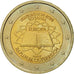Austria, 2 Euro, Traité de Rome 50 ans, 2007, Vienna, AU(55-58), Bimetaliczny