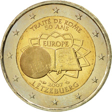 Luxemburg, 2 Euro, Traité de Rome 50 ans, 2007, VZ, Bi-Metallic