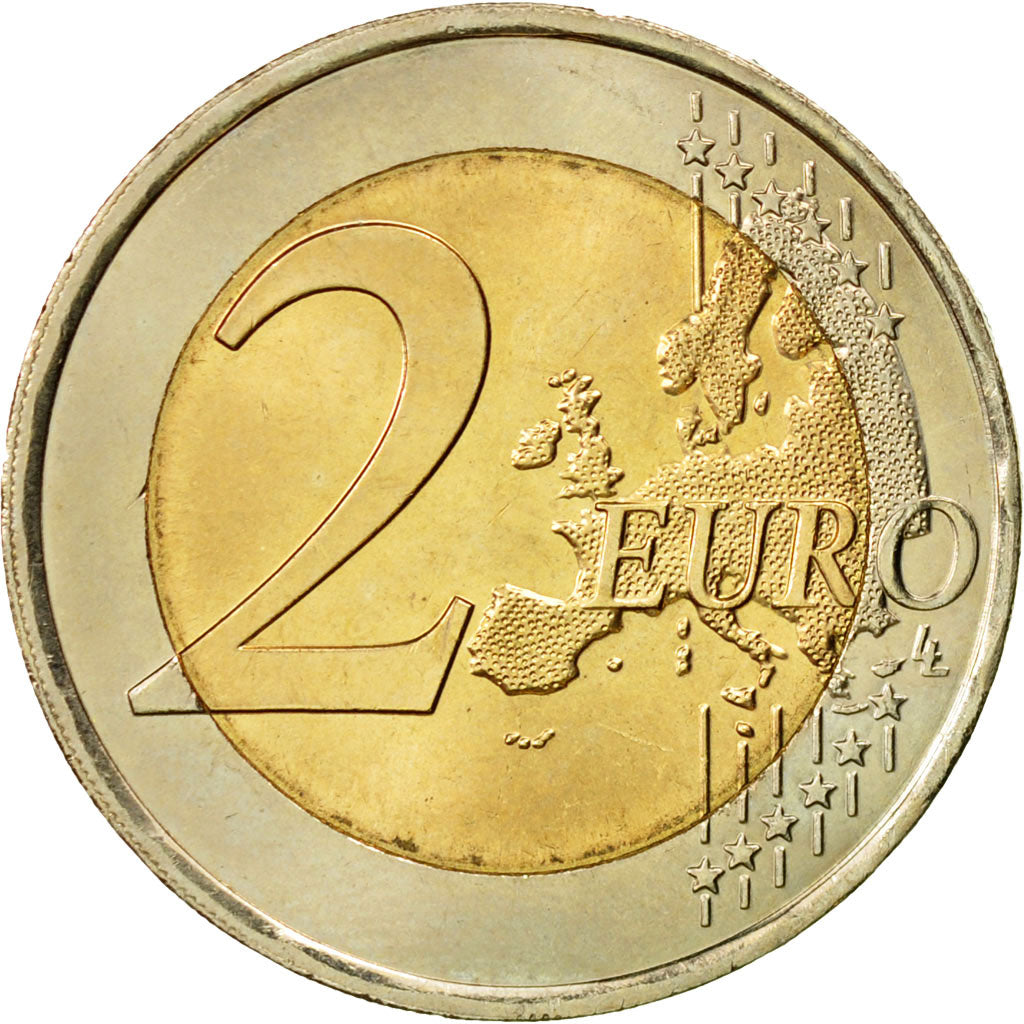 Luxembourg, 2 Euro, Traité de Rome 50 ans, 2007, AU(55-58), Bi-Metallic