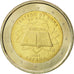 Hiszpania, 2 Euro, Traité de Rome 50 ans, 2007, Madrid, AU(55-58), Bimetaliczny