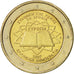 Greece, 2 Euro, Traité de Rome 50 ans, 2007, AU(55-58), Bi-Metallic