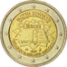 Belgium, 2 Euro, Traité de Rome 50 ans, 2007, MS(63), Bi-Metallic