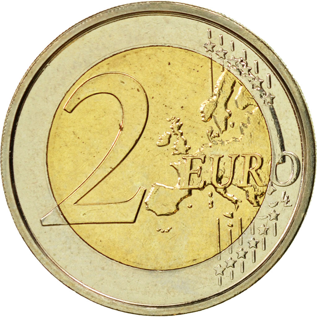 Belgium, 2 Euro, Traité de Rome 50 ans, 2007, MS(63), Bi-Metallic