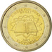 Slovenia, 2 Euro, Traité de Rome 50 ans, 2007, MS(63), Bi-Metallic