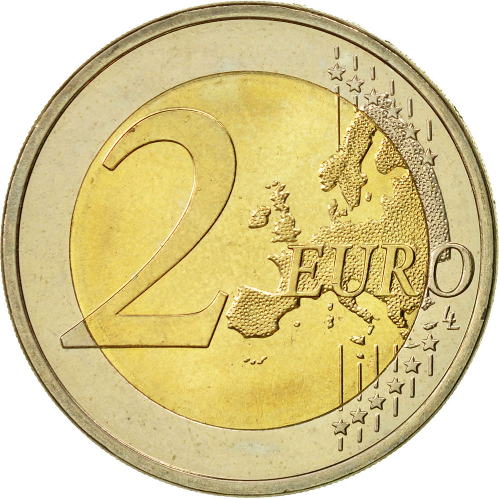 Slovenia, 2 Euro, Traité de Rome 50 ans, 2007, MS(63), Bi-Metallic