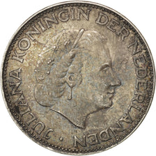 NETHERLANDS, 2-1/2 Gulden, 1962, KM #185, AU(55-58), Silver, 33, 15.02