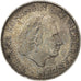 NETHERLANDS, 2-1/2 Gulden, 1962, KM #185, AU(55-58), Silver, 33, 15.02