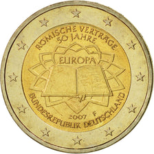 Duitsland, 2 Euro, Traité de Rome 50 ans, 2007, UNC-, Bi-Metallic
