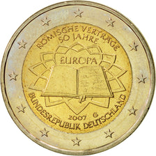 Allemagne, 2 Euro, Traité de Rome 50 ans, 2007, SPL, Bi-Metallic
