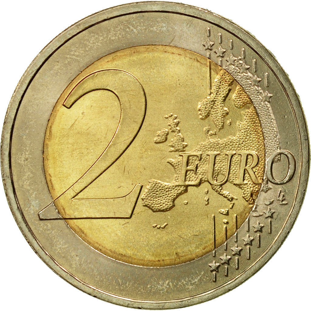 Germany, 2 Euro, Traité de Rome 50 ans, 2007, MS(63), Hambourg, Bi-Metallic