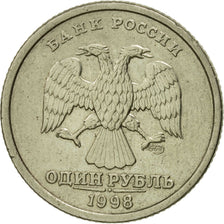 Coin, Russia, Rouble, 1998, Saint-Petersburg, AU(50-53), Copper-Nickel-Zinc