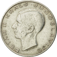 Yugoslavia, Petar II, 20 Dinara, 1938, AU(50-53), Silver, KM:23