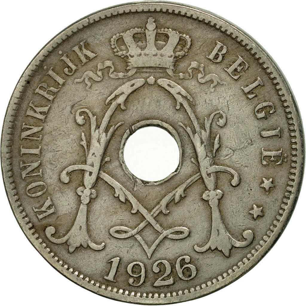 Coin, Belgium, 25 Centimes, 1926, EF(40-45), Copper-nickel, KM:69