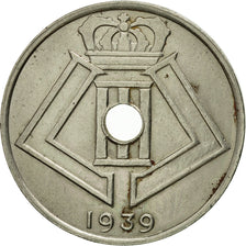 Coin, Belgium, 25 Centimes, 1939, AU(50-53), Nickel-brass, KM:114.1