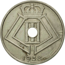 Moneta, Belgio, 25 Centimes, 1938, BB+, Nichel-ottone, KM:114.1