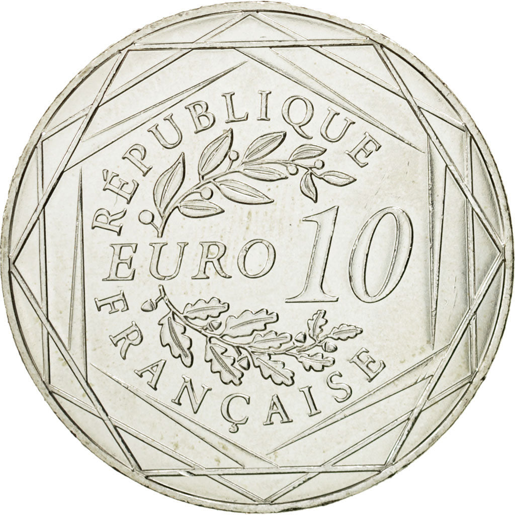 Coin, France, 10 Euro, Coq, 2014, MS(63), Silver