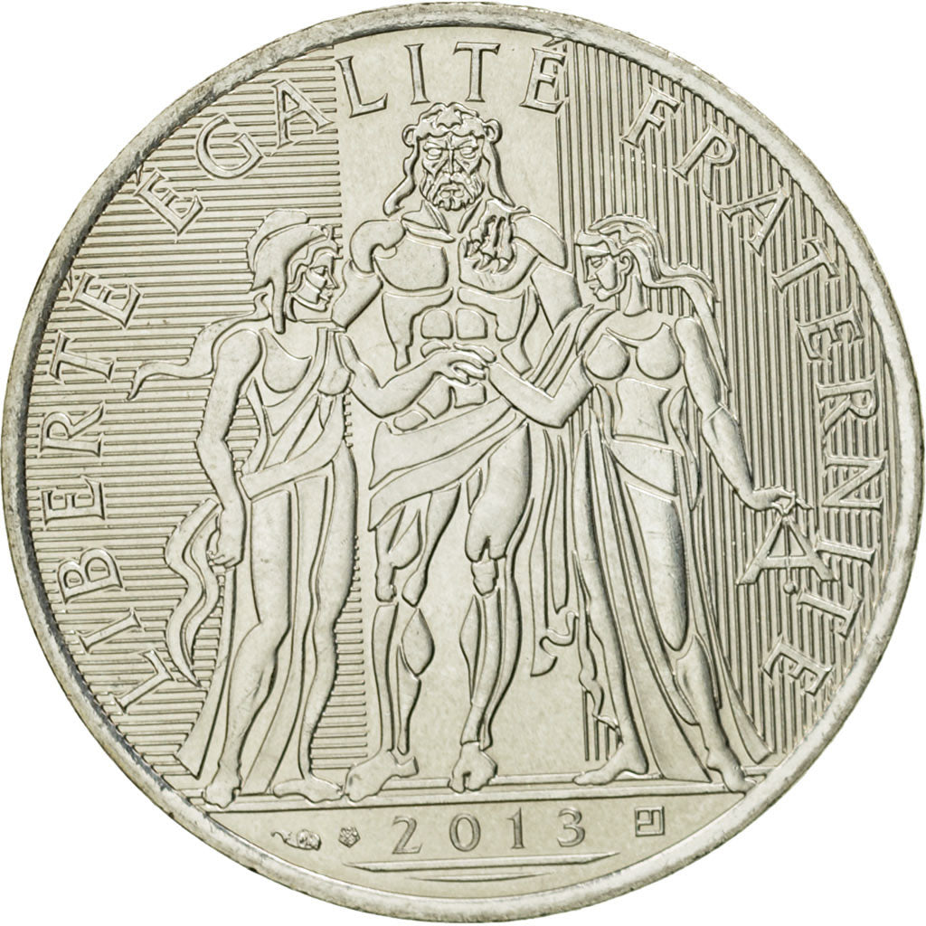 Coin, France, 10 Euro, Hercule, 2013, MS(63), Silver, KM:2073