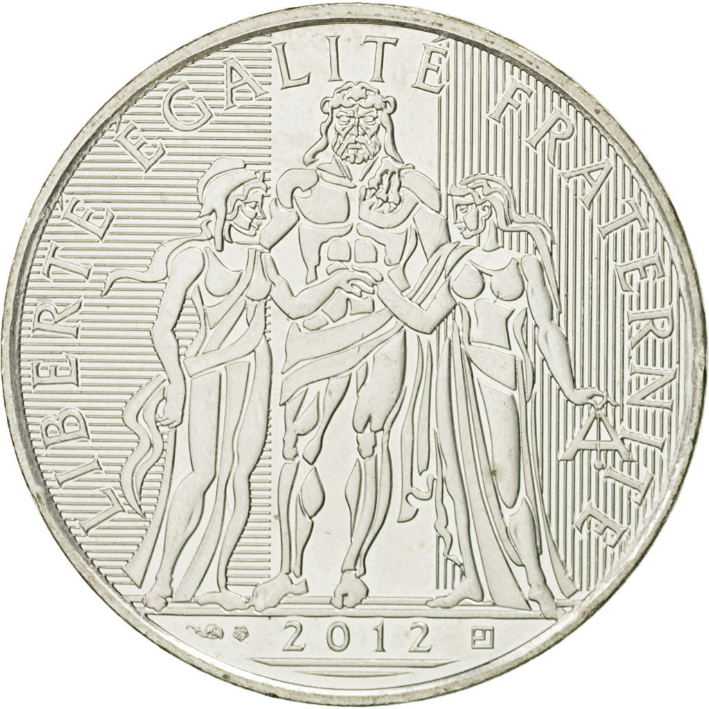 Coin, France, 10 Euro, Hercule, 2012, MS(63), Silver, KM:2073
