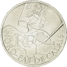 Coin, France, 10 Euro, Nord-Pas de Calais, 2010, MS(60-62), Silver, KM:1664