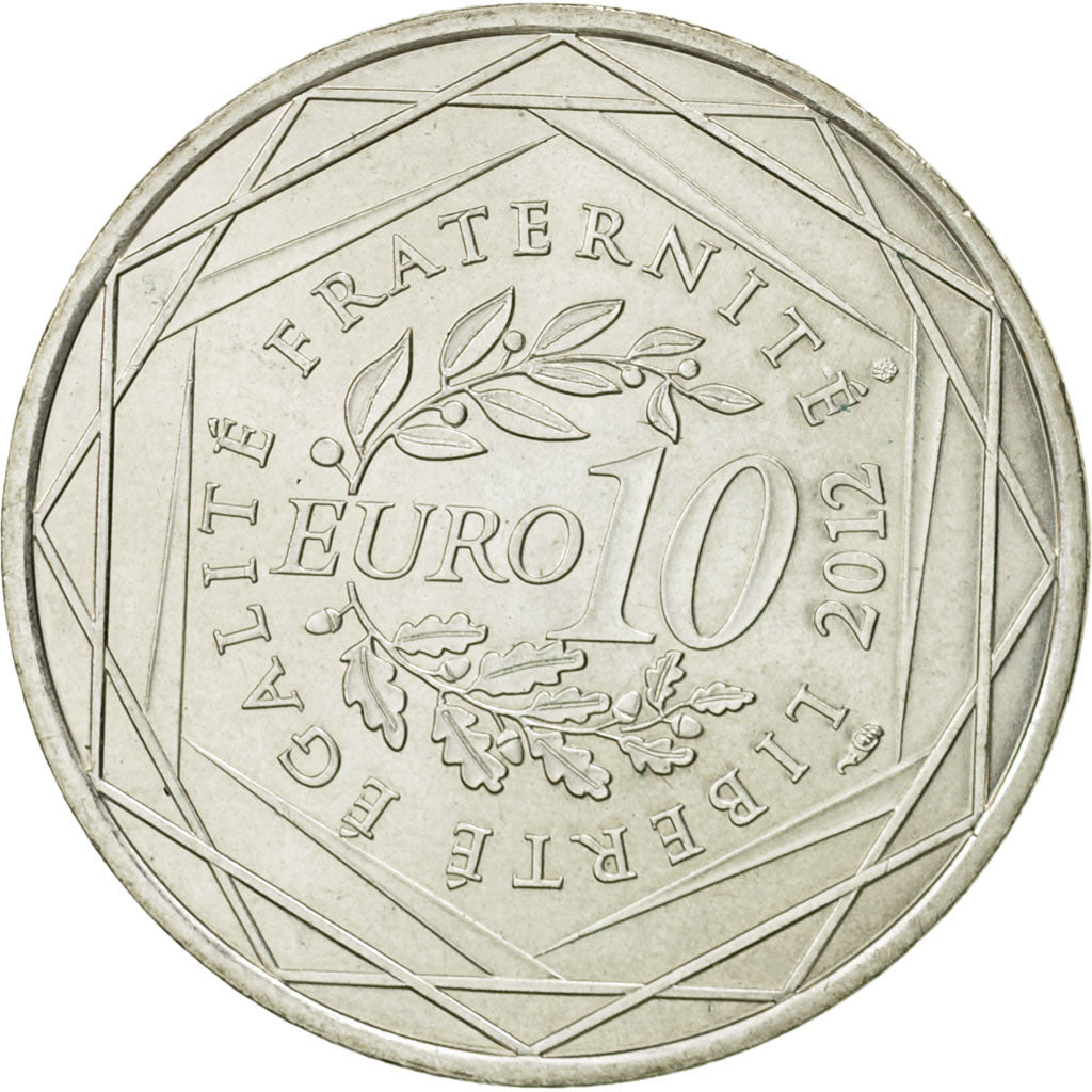 Coin, France, 10 Euro, Nord-Pas de Calais, 2012, AU(55-58), Silver, KM:1880