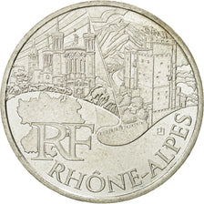 Moneta, Francia, 10 Euro, Rhone-Alpes, 2011, SPL, Argento, KM:1751