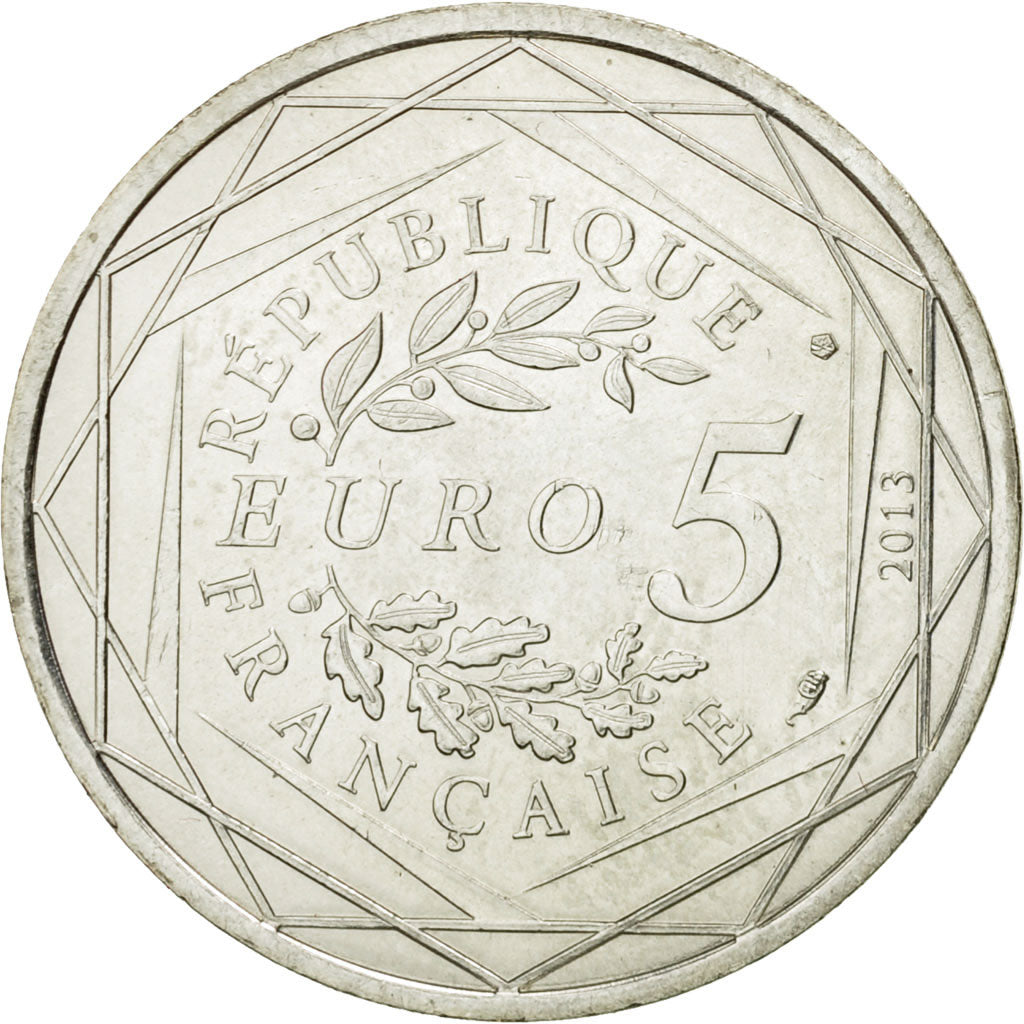 Coin, France, 5 Euro, Egalité, 2013, MS(60-62), Silver