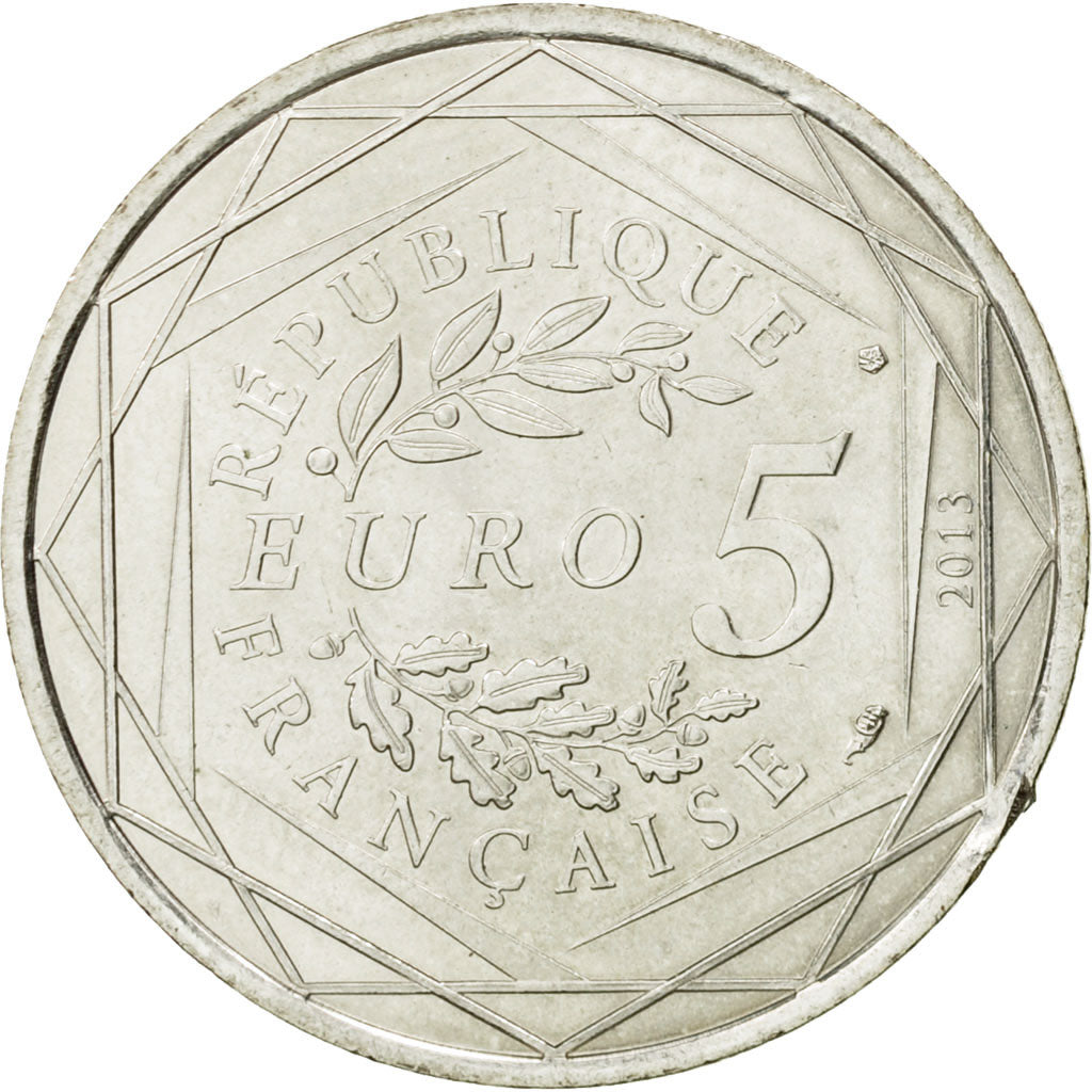 Coin, France, 5 Euro, Liberté, 2013, MS(63), Silver
