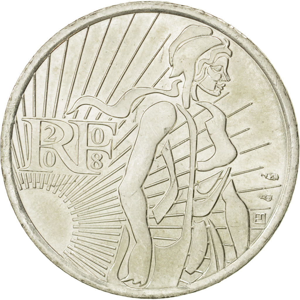 Coin, France, 5 Euro, 2008, MS(63), Silver, KM:1534