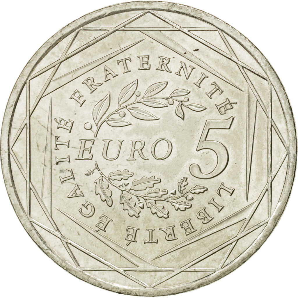 Coin, France, 5 Euro, 2008, MS(63), Silver, KM:1534
