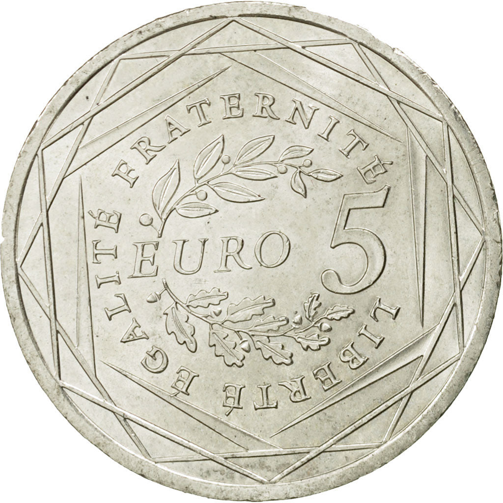 Moneta, Francia, 5 Euro, 2008, SPL, Argento, KM:1534