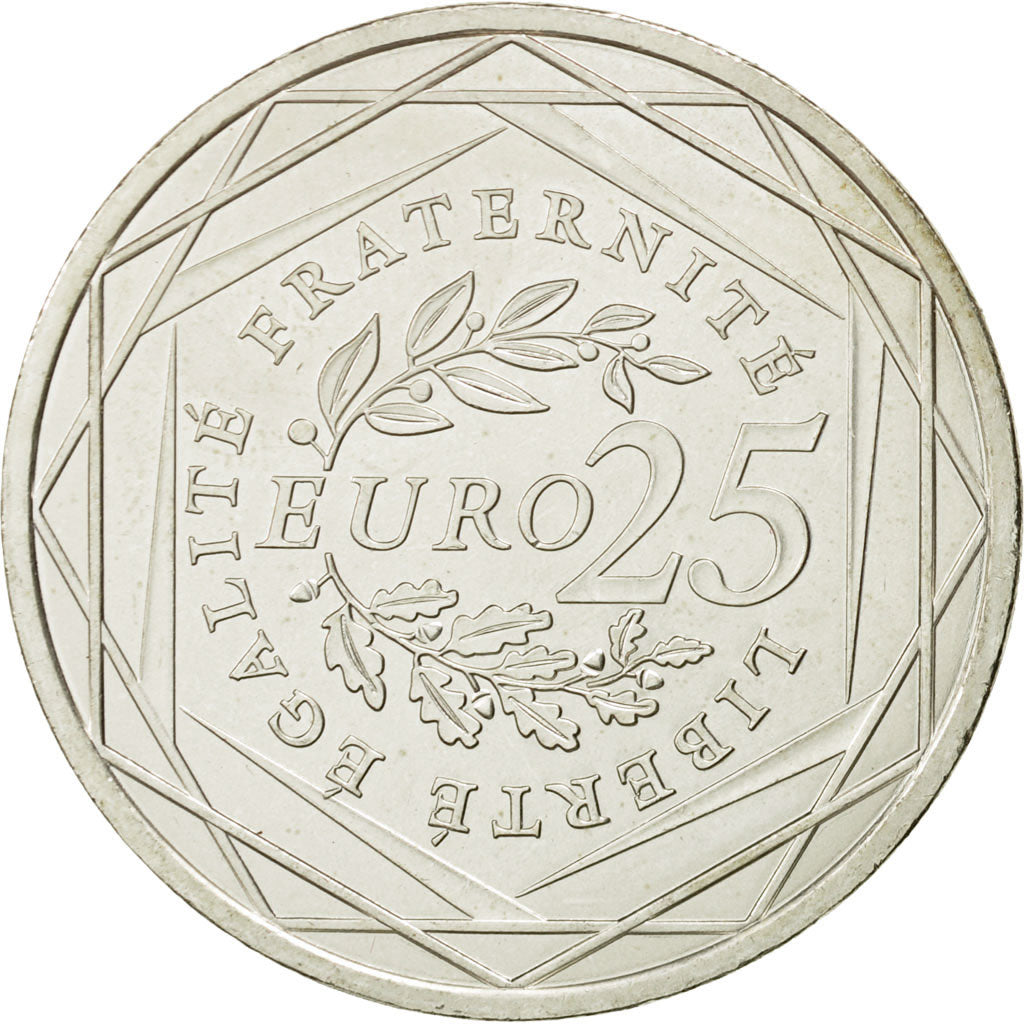 Moneta, Francia, 25 Euro, 2009, SPL, Argento, Gadoury:EU338, KM:1581