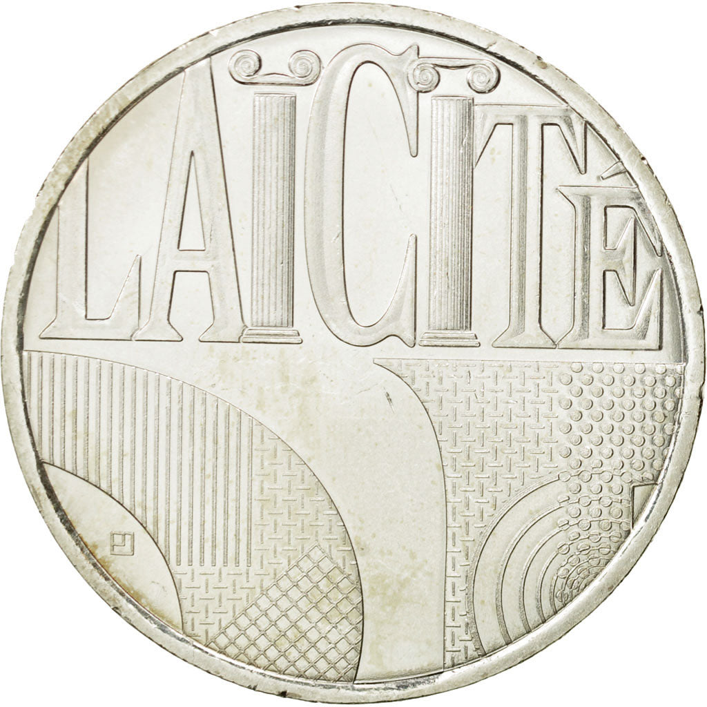 France, 25 Euro, Laicité, 2013, MS(63), Silver
