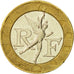 Moneta, Francja, Génie, 10 Francs, 1991, Paris, AU(50-53), Bimetaliczny