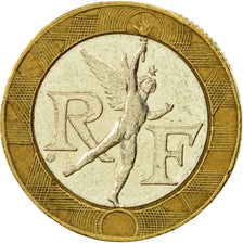 Coin, France, Génie, 10 Francs, 1988, Paris, EF(40-45), Bi-Metallic, KM:964.1