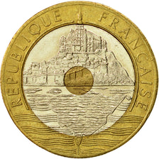 Coin, France, Mont Saint Michel, 20 Francs, 1992, Paris, MS(60-62)
